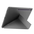 Samsung Galaxy Tab S10 FE Plus SM-X620 13.1 İnç Uyumlu Katlanabilir Kalemlikli Standlı Akıllı Kılıf Koyu Gri