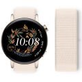 Huawei Watch GT3 42mm GT2 42mm İle Uyumlu Ayarlanabilir Cırt Cırtlı Yumuşak Spor Kumaş Örgü Kordon Starlight