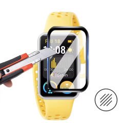 Sneezy Huawei Band 9 İle Uyumlu Ekran Koruyucu Polymer Temperli Nano 0.5 mm Watch Ekran Koruyucu