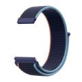 Samsung Galaxy Watch 4 5 6 7 Seri 40 42 43 44 46 47mm Cırt Cırtlı Yumuşak Spor Kumaş Örgü Kordon Lacivert