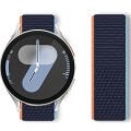 Samsung Galaxy Watch 4 5 6 7 Seri 40 42 43 44 46 47mm Cırt Cırtlı Yumuşak Spor Kumaş Örgü Kordon Lacivert