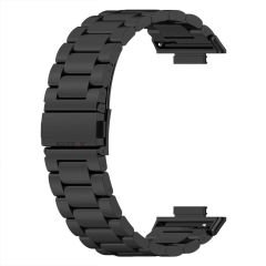 Redmi Watch 4 İle Uyumlu Kordon Kordon Paslanmaz Döküm Çelik Metal Baklalı Kordon Siyah