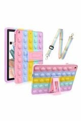 Samsung Galaxy Tab A9 Plus X210 11 İnç Uyumlu Glow Desenli Standlı Askılı Popit Tablet Kılıfı