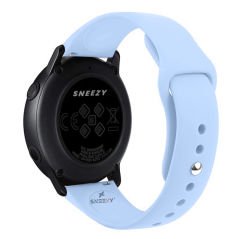 Sneezy Huawei Watch GT5 41mm İle Uyumlu Yumuşak PureLux Soft Silikon Kordon Açık Mavi
