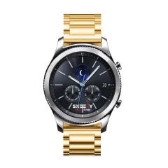Huawei Watch GT3 Elite-Active 46mm-GT3 Pro-GT3 Se 22mm Uyumlu Ironweft Döküm Çelik Metal Kordon Gold