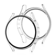 Sneezy Samsung Galaxy Watch 4 44mm PC Sert Kasa Ve Ekran Koruyucu Şeffaf - Şeffaf