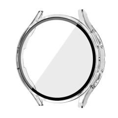 Sneezy Samsung Galaxy Watch 4 44mm PC Sert Kasa Ve Ekran Koruyucu Şeffaf - Şeffaf