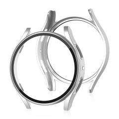 Sneezy Samsung Galaxy Watch 5 44mm PC Sert Kasa Ve Ekran Koruyucu Gümüş - Gümüş