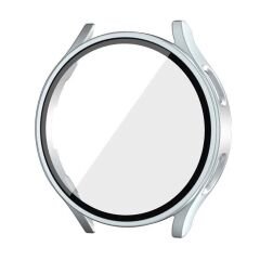 Sneezy Samsung Galaxy Watch 5 44mm PC Sert Kasa Ve Ekran Koruyucu Gümüş - Gümüş