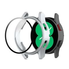 Sneezy Samsung Galaxy Watch 5 44mm PC Sert Kasa Ve Ekran Koruyucu Gümüş - Gümüş