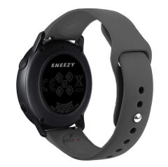 Sneezy Huawei Watch GT5 41mm İle Uyumlu Yumuşak PureLux Soft Silikon Kordon Koyu Gri