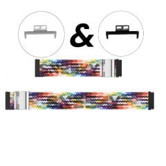 Sneezy Huawei Watch Fit - Fit New  İle Uyumlu Metal Klips Solo Fiberlink Örgü Kordon