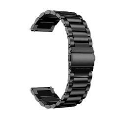 Huawei Watch GT3 Elite-Active 46mm-GT3 Pro-GT3 Se 22mm Uyumlu Ironweft Döküm Çelik Metal Kordon Siyah