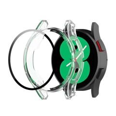 Sneezy Samsung Galaxy Watch 5 40mm PC Sert Kasa Ve Ekran Koruyucu Şeffaf - Şeffaf