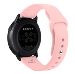 Sneezy Huawei Watch GT5 41mm İle Uyumlu Yumuşak PureLux Soft Silikon Kordon Pembe