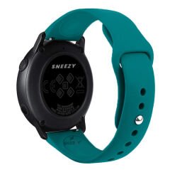 Sneezy Huawei Watch GT5 41mm İle Uyumlu Yumuşak PureLux Soft Silikon Kordon Petrol Mavisi