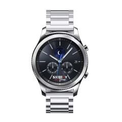 Huawei Watch GT2 Elite-Sport-Classic 46mm-GT2 Pro 22mm Uyumlu Ironweft Döküm Çelik Metal Kordon Gümüş