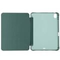 Apple iPad Air 11'' M3 2025/M2 2024 Uyumlu Üçgen Katlanabilir Kalem Şarj Bölmeli Standlı Kılıf Haki