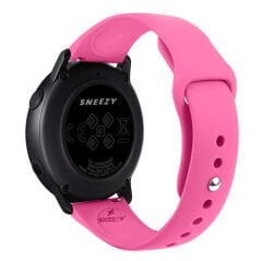Sneezy Huawei Watch GT5 41mm İle Uyumlu Yumuşak PureLux Soft Silikon Kordon Açık Pembe