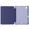 Apple iPad Air 11'' M3 2025/M2 2024 Uyumlu Üçgen Katlanabilir Kalem Şarj Bölmeli Standlı Kılıf Lacivert