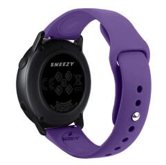 Sneezy Huawei Watch GT5 41mm İle Uyumlu Yumuşak PureLux Soft Silikon Kordon Mor