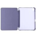 Apple iPad Air 11'' M3 2025/M2 2024 Uyumlu Üçgen Katlanabilir Kalem Şarj Bölmeli Standlı Kılıf Lavanta