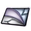 Apple iPad Air 11'' M3 2025/M2 2024 Uyumlu Üçgen Katlanabilir Kalem Şarj Bölmeli Standlı Kılıf Lila