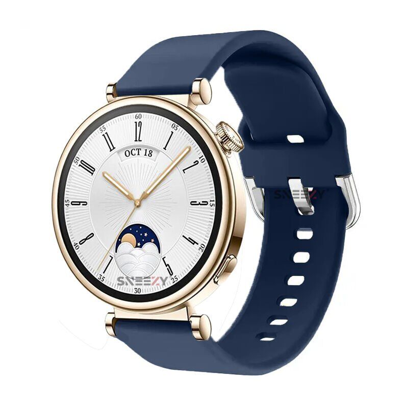Sneezy Huawei Watch GT4 41mm İle Uyumlu 18mm PureLux Soft Tokalı Silikon Kordon