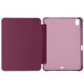 Apple iPad Air 11'' M3 2025/M2 2024 Uyumlu Üçgen Katlanabilir Kalem Şarj Bölmeli Standlı Kılıf Mürdüm