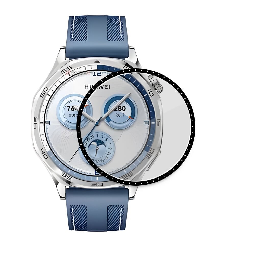 Sneezy Huawei GT5 46mm İle Uyumlu Polymer Temperli Nano 0.5 mm Watch Ekran Koruyucu