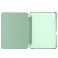Apple iPad Air 11'' M3 2025/M2 2024 Uyumlu Üçgen Katlanabilir Kalem Şarj Bölmeli Standlı Kılıf Yeşil