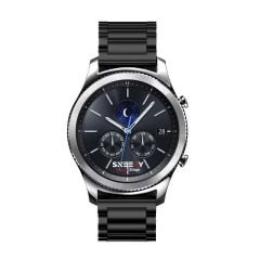 Huawei Watch GT Runner-Sport 46mm- GT2 E 22mm Uyumlu Ironweft Döküm Çelik Metal Kordon Siyah