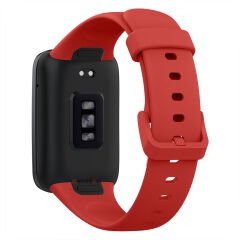 Mi Band 7 Pro İle Uyumlu Yumuşak Soft Silikon Tokalı Kordon Kırmızı