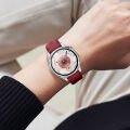 Sneezy Huawei Watch GT6 46mm İle Uyumlu Spor Silikon Metal Tokalı Soft Saat Kordonu Mürdüm