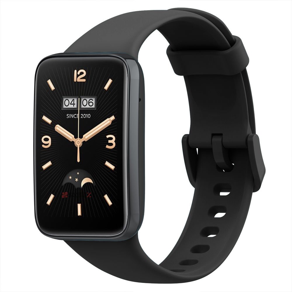 Mi Band 7 Pro İle Uyumlu Yumuşak Soft Silikon Tokalı Kordon Siyah