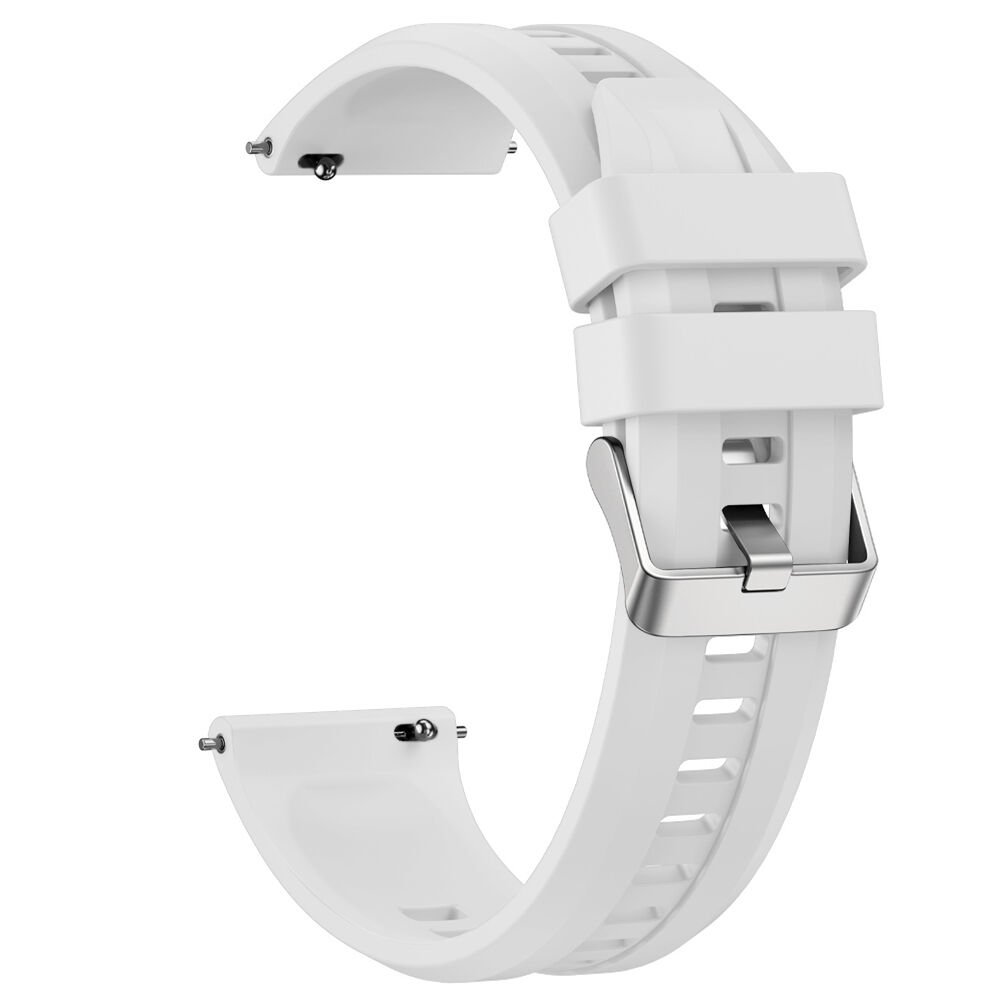 Sneezy Huawei Watch GT5 Pro 46mm İle Uyumlu Spor Silikon Metal Tokalı Soft Saat Kordonu