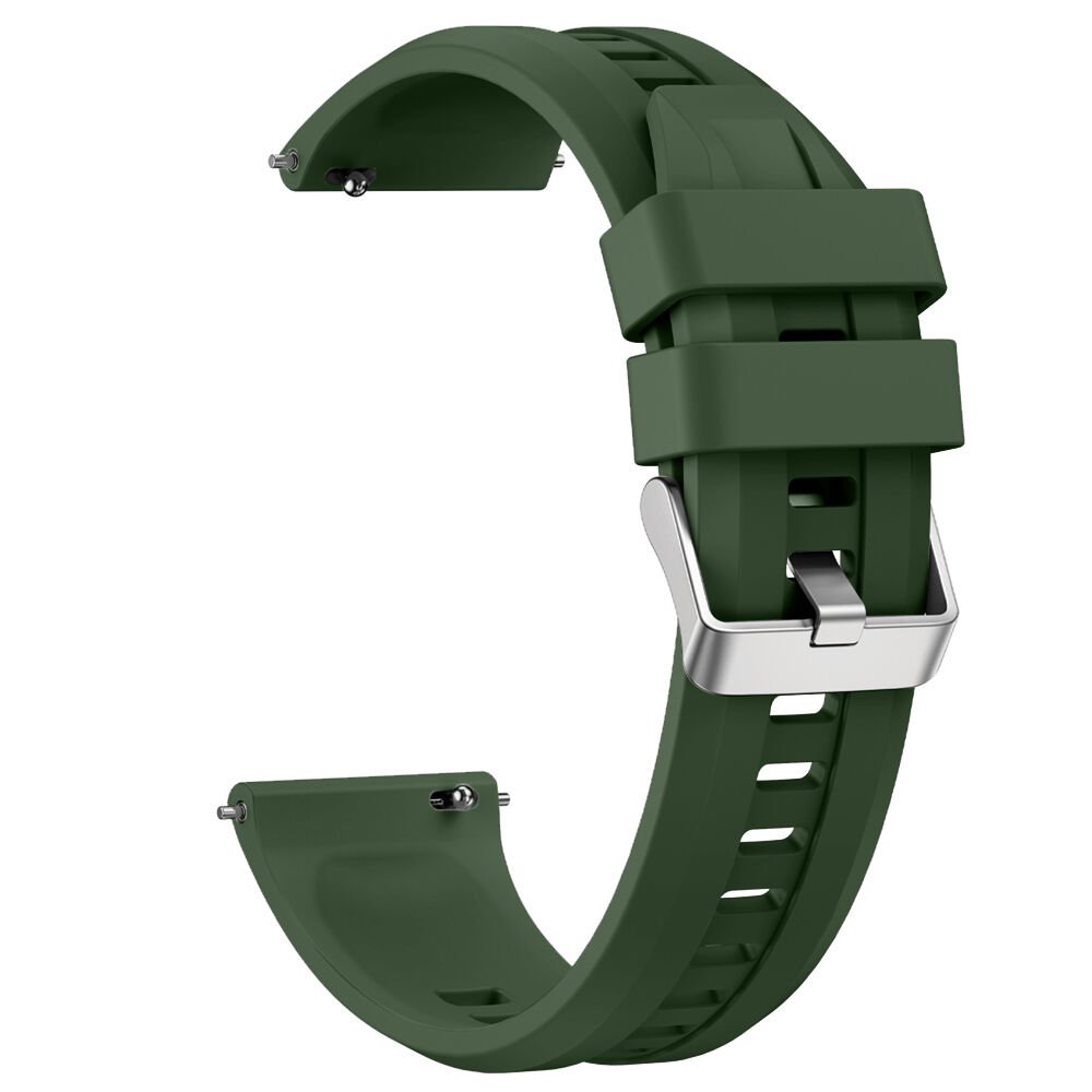 Sneezy Huawei Watch GT5 Pro 46mm İle Uyumlu Spor Silikon Metal Tokalı Soft Saat Kordonu