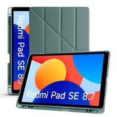 Redmi Pad SE 8.7 İnç Üçgen Katlanabilir Kalemlikli Dikey Standlı Akıllı Tablet Kılıfı