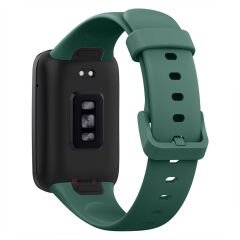 Mi Band 7 Pro İle Uyumlu Yumuşak Soft Silikon Tokalı Kordon Haki
