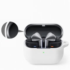 Sneezy Galaxy Buds 3 Pro ve Galaxy Buds 3 Uyumlu Kopçalı Kapaklı Silikon Koruma Kılıfı