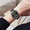 Sneezy Huawei Watch GT5 Pro 46mm İle Uyumlu Spor Silikon Metal Tokalı Soft Saat Kordonu Siyah