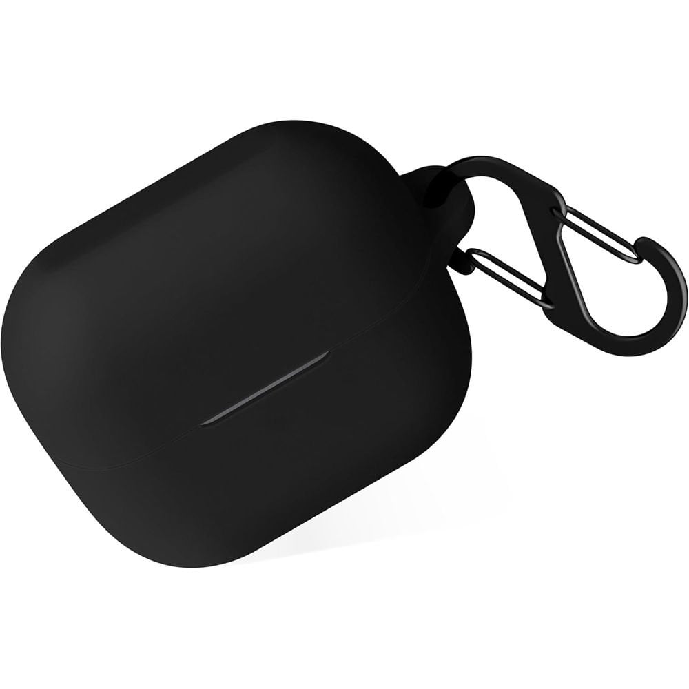 Sneezy Galaxy Buds 3 Pro ve Galaxy Buds 3 Uyumlu Kopçalı Kapaklı Silikon Koruma Kılıfı Siyah