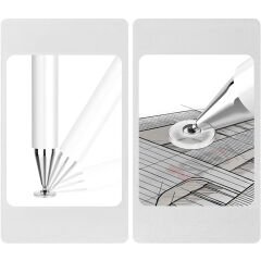 Samsung Galaxy Tab S9 FE+ X610 İle Uyumlu 2 in 1 Dokunmatik Stylus Kalem Çizim Ve Yazı Kalemi