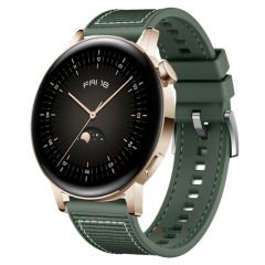 Sneezy Samsung Galaxy Watch Active Active 2 44mm-40mm 20mm Dikiş Desenli Dokuma Silikon Kordon