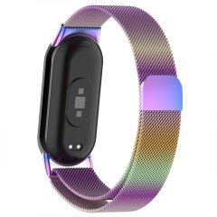 Sneezy Xiaomi Mi Band 8 Uyumlu Metal Hasır Kordon
