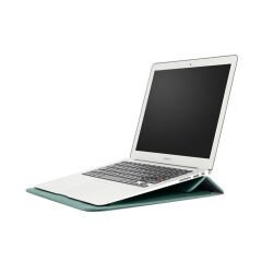 Sneezy Macbook Air 13.3 İnç A1932 Uyumlu PortaPivo Standlı Deri Taşıma Çantası