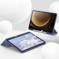 Samsung Galaxy Tab S9 Plus X810 12.4 İnç Kılıf Premium Silikon Kalem Bölmeli Smart Case Lavanta