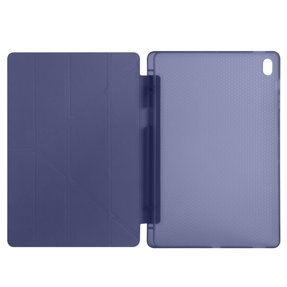 Samsung Galaxy Tab S11 Ultra X930 14.6 İnç Katlanabilir Kalemlikli Standlı Akıllı Kılıf Lacivert