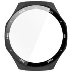 Huawei Watch GT5 Pro 46mm Kasa Uyumlu Kılıf Sert PC Kasa ve Ekran Koruyucu Kılıf Siyah