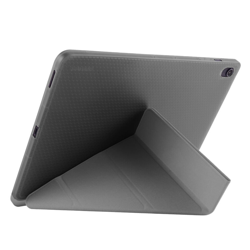 Samsung Galaxy Tab S11 Ultra X930 14.6 İnç Katlanabilir Kalemlikli Standlı Akıllı Kılıf Koyu Gri